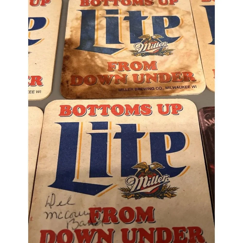Old Beverage Coasters  Coors & Miller‎  Down Under , Old No 7 Lemon Lot Of 13